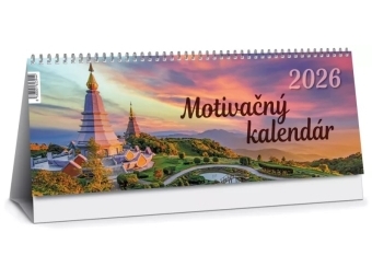 Kalendár 2026 MOTIVAČNÝ, stolový, dvojtýždenný, riadkový, 32 str., 300x120mm
